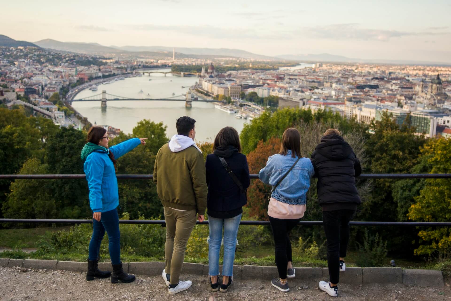 Kilátás Budapestre a Citadellából