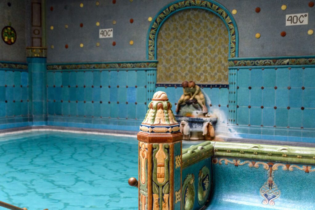 beautiful indoor thermal pool at gellert spa