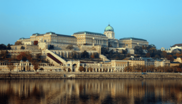 the royal palace in Budapest