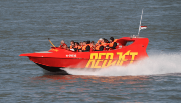 redjet speedboat on the danube river